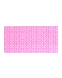 Пластина-основание для конструктора, 25,5 × 12,5 см, цвет розовый Nobrand