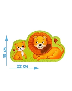 Макси-пазлы с тактильными вставками Puzzle time