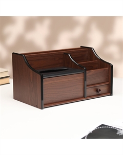 Органайзер 3 секций, с выдвижным ящиком и салфетницей 30×17×16 см Nobrand