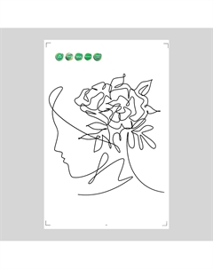 Наклейка интерьерная интерьерная черная Nobrand