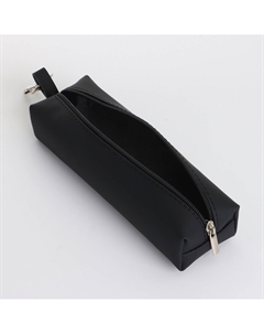 Ключница карманная на молнии, длина 16 см, кольцо, карабин, цвет черный Nobrand