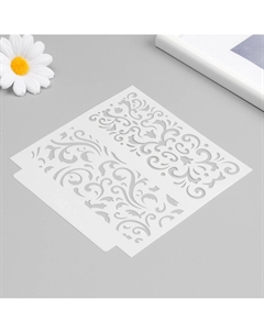 Трафарет фоновый пластик Арт узор