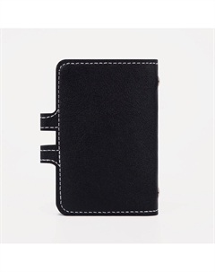 Визитница на кнопке, 26 карт, цвет черный Nobrand