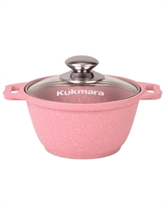 Кастрюля литая 1,0л стеклянная крышка Kukmara