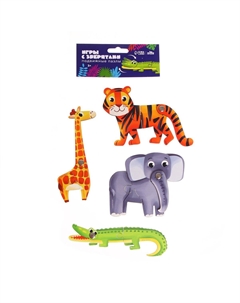 Подвижные пазлы игры со зверятами Лесная мастерская