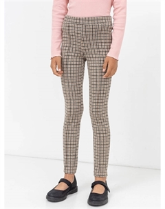 Прилегающие легинсы в черно-коричневую клетку для девочек Mark formelle