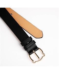 Ремень детский, ширина 3 см, винт, пряжка металл, цвет черный Nobrand