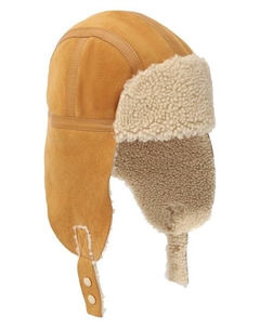 Шапка-ушанка с меховой отделкой Inverni