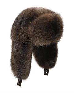 Шапка-ушанка из меха соболя Victoria kusenkova
