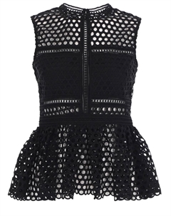 Топ с баской Self-portrait