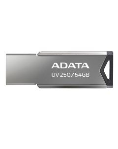 Флешка 64Gb USB 2.0 UV250, серебристый (AUV250-64G-RBK) Adata