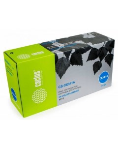 Картридж лазерный Cactus CS-CE341A CE341A голубой (16000стр.) для HP CLJ M775