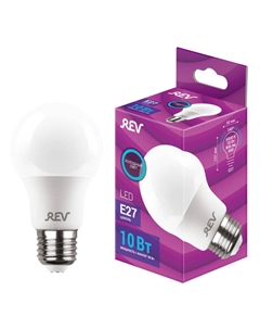 Лампа светодиодная 10Вт Е27 880Лм A60 6500K груша Rev