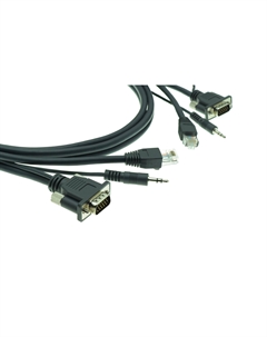 Кабель VGA(15M)/Jack 3.5mm(M)/RJ-45(M)-VGA(15M)/Jack 3.5mm(M)/RJ-45(M), 90 см, черный C-GMAC/GMAC-3 (92-2212003) Kramer
