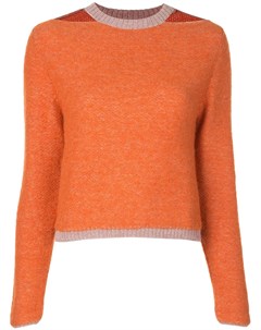 Eckhaus latta пуловер с длинными рукавами s оранжевый Eckhaus latta