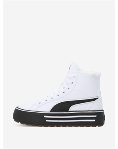 Кеды утепленные для девочек Kaia 2.0 Mid Fur Jr, Белый Puma