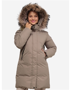 Пуховик женский на натуральном пуху, Бежевый Next line