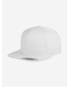 Бейсболка с прямым козырьком 6089M (белый), Белый Flexfit