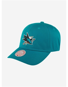 Бейсболка MITCHELL NESS HLUX5369-SJSYYPPPTEAL San Jose Sharks NHL (голубой), Голубой Mitchell and ness