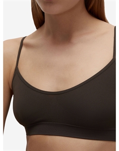 Топ на тонких бретелях, Коричневый Belle you