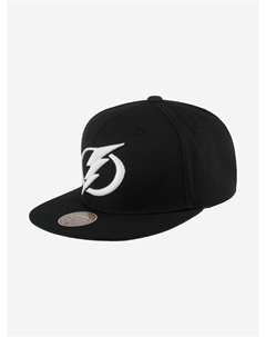 Бейсболка MITCHELL NESS HHSS6743-TBLYYPPPBLCK Tampa Bay Lightning NHL (черный), Черный Mitchell and ness