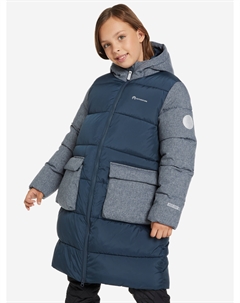 Пальто утепленное для девочек, Синий Outventure