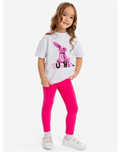 Легинсы фуксия для девочки, Розовый Button blue