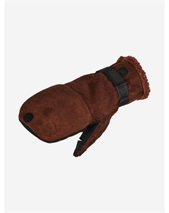 Перчатки-варежки мужские AURORA утепленные зимние для охоты и рыбалки, Коричневый Norfin