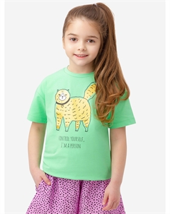 Футболка оверсайз с коротким рукавом светло-зеленая, Зеленый Button blue