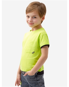 Футболка с эффектным дизайном салатовая, Зеленый Button blue