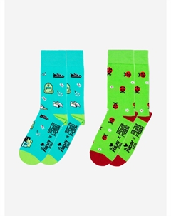 Комплект носков St.Friday Socks x Sock Club Moscow, Покупки, Коровки, Две пары носков, Синий St. friday