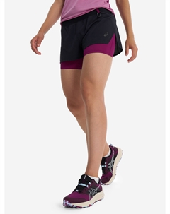 Шорты женские Fujitrail 2-n-1, Черный Asics