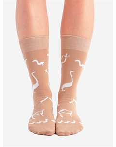 Носки с рисунками St.Friday Socks, Рисунки на скале, Бежевый St. friday