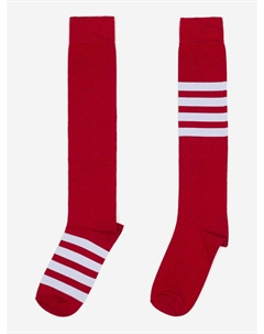 Гольфы с полосками St.Friday Socks, Необычные, Красные, Красный St. friday