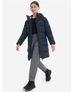 Пальто утепленное для девочек, Синий Outventure