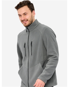 Толстовка на молнии флисовая кофта, Серый Ironcust