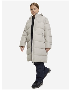 Пальто утепленное для девочек, Серый Outventure