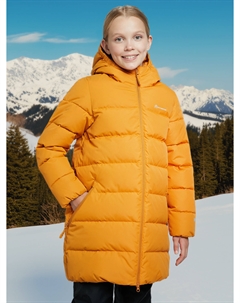 Пуховик для девочек, Оранжевый Outventure