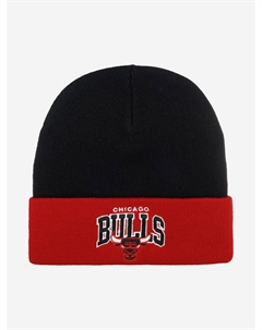 Шапка с отворотом MITCHELL NESS EU349-ARCHED-BLK Chicago Bulls NBA (черный), Черный Mitchell and ness