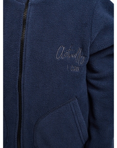 Толстовка детская флисовая на молнии, Синий Happyfox