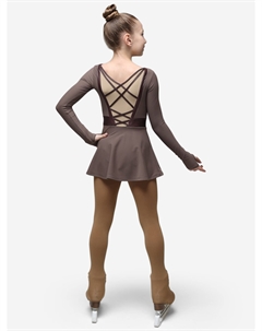 Платье для фигурного катания "Адажио", Коричневый Icedress