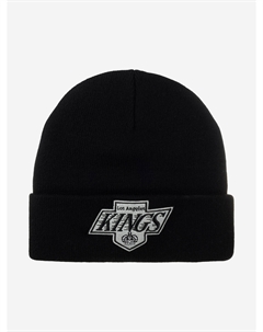 Шапка с отворотом MITCHELL NESS EU175-TEAMTALK-BLK Los Angeles Kings NHL (черный), Черный Mitchell and ness
