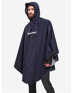 Дождевик плащ пончо с капюшоном демисезонный, Синий Gamp