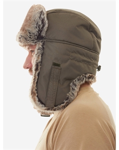 Буран шапка-ушанка, хаки, Зеленый Orion active