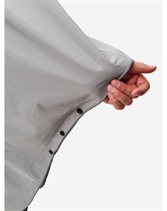 Дождевик плащ пончо с капюшоном демисезонный, Серый Gamp