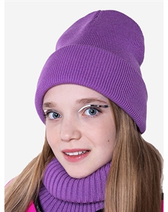Шапка зимняя для девочки, Фиолетовый Nikastyle