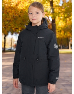 Куртка утепленная для девочек, Черный Outventure