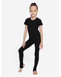 Легинсы гимнастические для девочки, Черный Wildwins