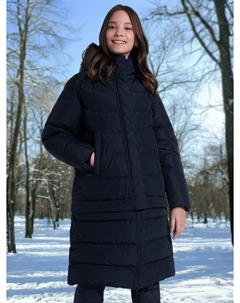 Пальто утепленное для девочек, Черный Northland