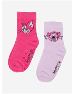 Носки для девочки, 2 пары в комплекте, Розовый Playtoday